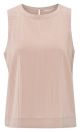 YAYA Sleeveless woven top soft mauve pink