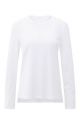 YAYA Jersey top met manchetten pure white