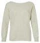 Yaya boatneck sweater l/s slub yarn dewkist green