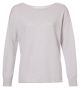 Yaya boatneck sweater l/s slub yarn lilac hint