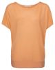 Yaya rib detail stitch sweater short sleeve orange