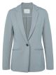 Yaya jersey scuba blazer cotton blend mid blue