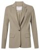 Yaya jersey fitted blazer cotton blend sea green