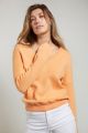 Yaya boxy v-neck sweater l/s orange