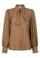 Aaiko veronne tie blouse oak