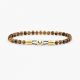 Pig & hen brontide 4mm armband tiger eye / gold