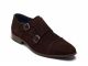 Berkelmans Monaco Donkerbruin Suede 2 gespen