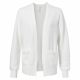Yaya cotton ribbed cardigan front pockets white