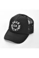 Deus circle logo trucker trucker black