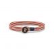 Pig & hen don dino armband brick red / ivory