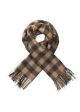 Modström mirror check scarf camel/black check