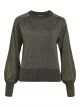 Object objelbur l/s knit pullover black gold lurex