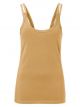 Yaya singlet with split elastic straps dusty oker