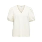 Object objandrea s/s re v-neck top noos white sand