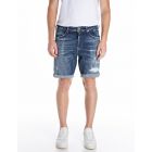 Replay rbj981q denim short medium blue