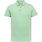 Cast iron polo slim fit light pique stretch ocean