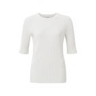 YAYA two tone rib top bright white