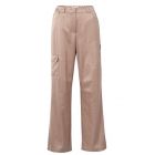 YAYA trousers satin wide leg whit cargo dusty pink