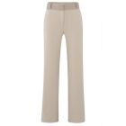 YAYA jersey wide leg contrast waistb feather grey