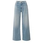 YAYA Wide-leg denim trousers light blue denim