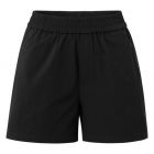 YAYA Woven short with elastic waist washed black