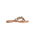 Lazamani Ladies Beads Flower Slipper Multi