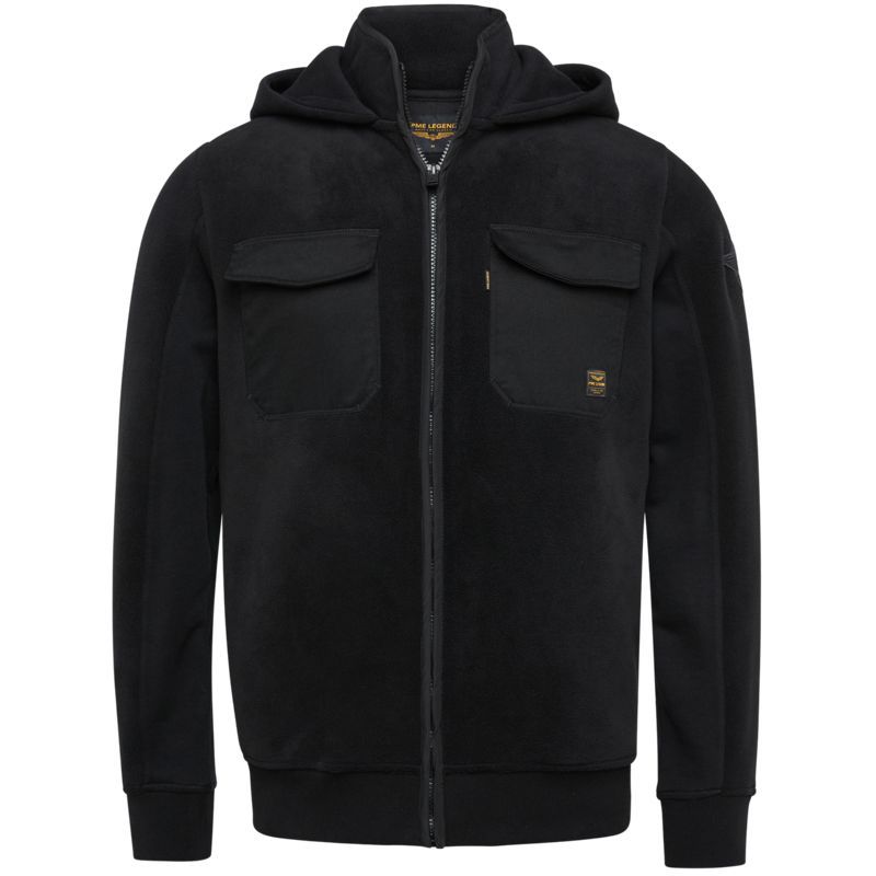 Pme legend zip jacket teddy hoodie black online kopen. GLevel