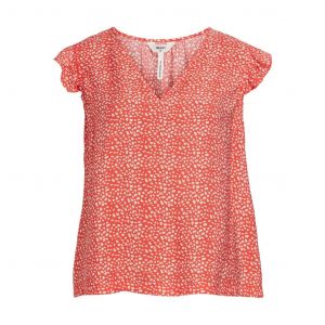 Object objleonora seline s/s top hot coral aop
