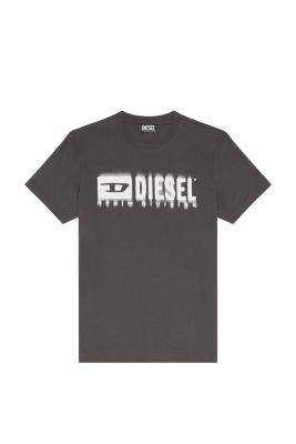 Diesel t-diegor-l6 t-shirt antraciet