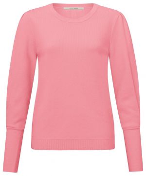 Yaya puff sleeve sweater morning glory pink