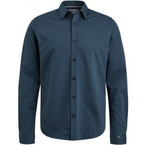 Cast Iron l/s shirt twill jersey 2 tone ombre blue