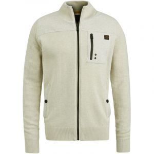 Pme Legend zip jacket knit sweat combi bone white