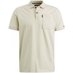 PME Legend short sleeve polo stretch jersey white