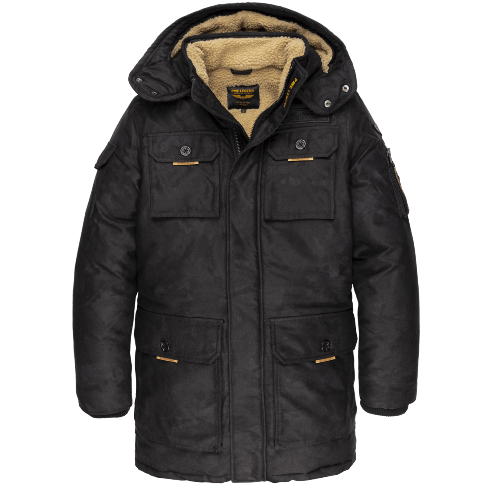 Aanvankelijk Europa zwart PME Legend PME Legend long jacket camou pilot black online kopen. | G-Level