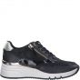 s.Oliver Sneaker met ritje Black Combi