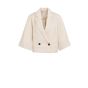 YAYA Blazer met kimonomouwen cloud creme white