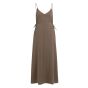 YAYA Lange jurk met strikdetails washed brown