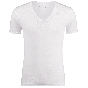 Garage tshirt deep v-neck semibody fit s/sl wit