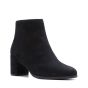 Clarks Freva55 Zip Black Suede