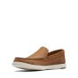 Clarks Bratton Loafer Dark Tan Nubuck