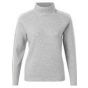 Yaya high neck sweater with contrast tape light gr