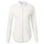Yaya cotton blend shirt concealed closure white
