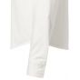 Yaya cotton blend shirt concealed closure white