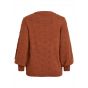 Object objbouble l/s knit pullover brown patina