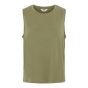 Object objannie s/l tank top deep lichen green