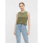 Object objannie s/l tank top deep lichen green