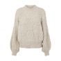 Object objkamma cable knit pullover noos gray