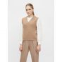 Object objmalena s/l knit waistcoat chipmunk melan