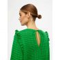 Object objjasmin l/s knit pullover fern green