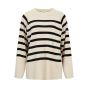 Object objester ls knit top noos black stripes